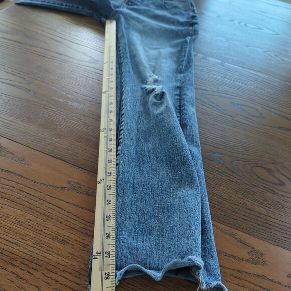 Boston Proper high-rise distressed straight leg Women's Jeans size‎ 10 - Picture 11 of 14